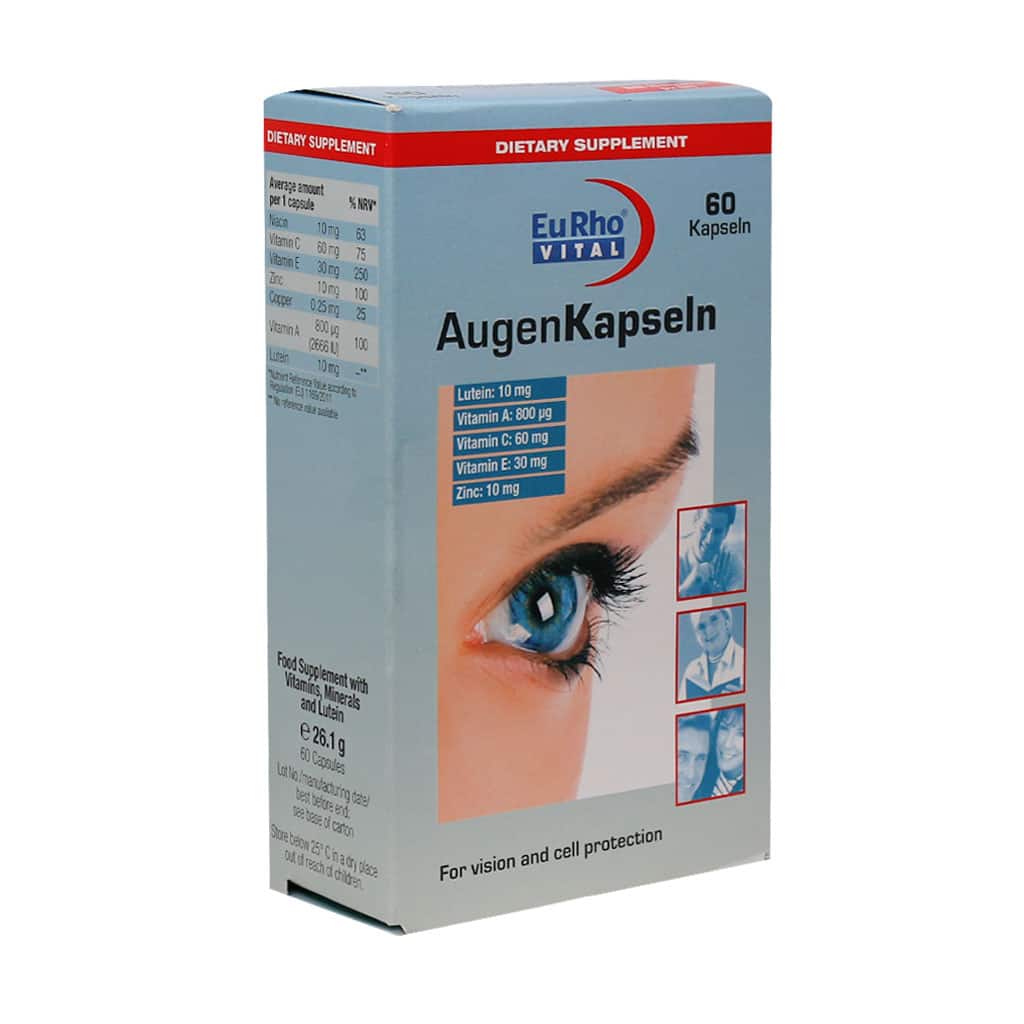 کپسول چشم اوژن یوروویتال 60 عددی
