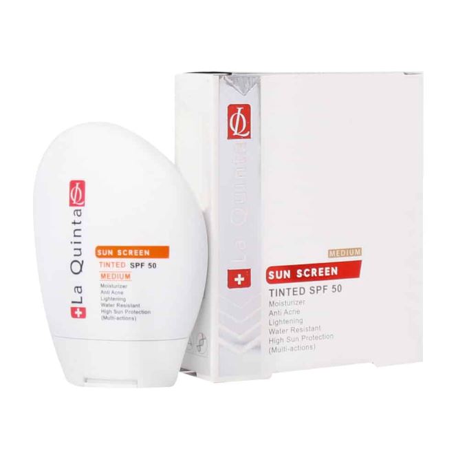 ضد آفتاب رنگی فاقد چربی SPF50 لاکویینتا 50 میلی لیتر